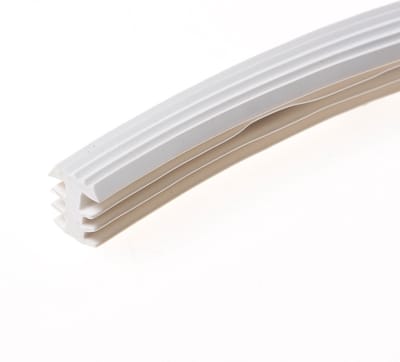 Heering Inleg trapstrip kunststof met T-Profiel wit antislipprofiel 8 x 11mm
