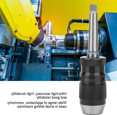Screwless rotorkop voor kolomboor, 1/32 inch tot 5/8 inch, MT2-JT3, veelzijdige boorkop zonder sleutel voor precisiewerk