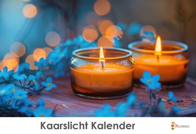 Huurdies - verjaardagskalender - Kaarslicht - 35x24cm