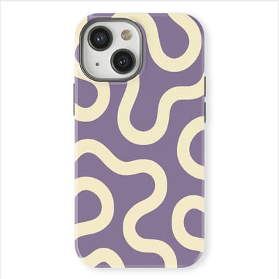 DripCase Motion Flow Tough Hoesje geschikt voor iPhone 13 Mini | Backcover met Mag | Trendy Design | Valbescherming | Pastel Path