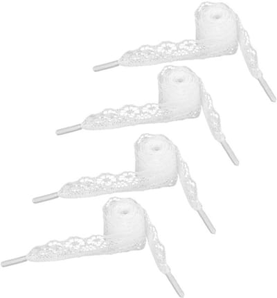 Dailygoody - Witte veters - Elegante lace up schoenveters - voor