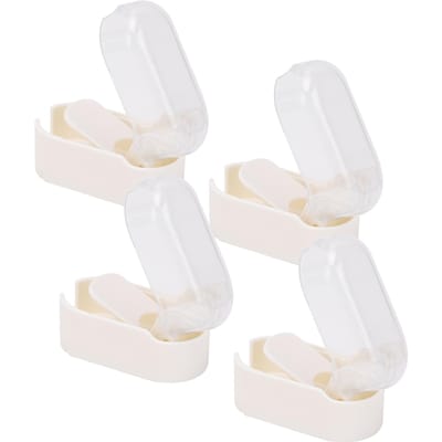 4 stuks Wandgemonteerde Tandenborstelhouder Transparant Zelfklevend Hangend Tandenborstel Deksel beige