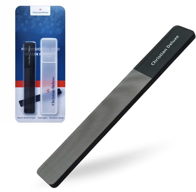 Christian Deluxe® Professionele Nano Glasvijl - Nagelverzorging - Glasvijl - Nagelvijl - Transparant - Met hoesje