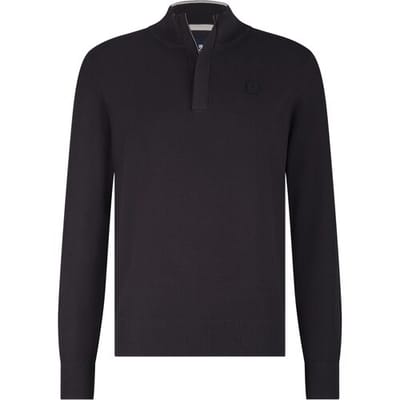 State Of Art Half Zip Trui Structuur Antraciet - Maat M - Heren - Pullovers