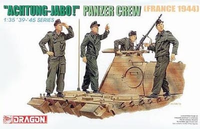 Dragon Modelbouwpakket Militaire voertuigen - 6191 Achtung Jabo - Panzer Crew - France 1944 Plastic - 1:35 - Modelbouw