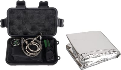 NoodPakket Survival Overlevingspakket Survivalkit & Nooddeken - 7-in-1 Multitool - Noodfluitje - Rampenrugzak - Noodrantsoen - Thermische Deken