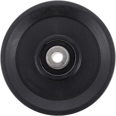 Katrol Gym Onderdeel - Fitness Wieltje - Kracht Training - Nylon Ijzeren Kern - 11.5X11.5X2cm - Zwart
