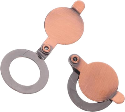 Deurspion Afdekking - Kijkgat Cover - Privacy Beschermen - Eenvoudige Installatie - 5.4 x 2.2 cm - Bruin Koper
