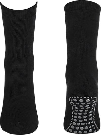 Basset unisex huissokken ABS wool zwart