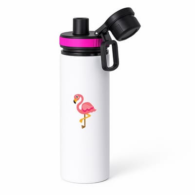 Hacebo® - Flamingo's waterfles met draaidop roze - Flamingo - Dieren liefhebbers - Vogels - dieren - dierendag - water fles - 850ML