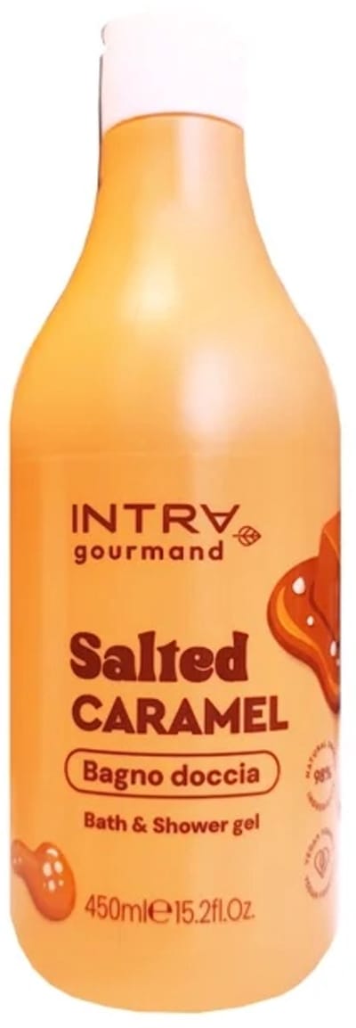 Intra Salted Caramel Douchegel – Dagelijks Verwenmoment met Karamelgeur – 98% Natuurlijk & Vegan – 450ml