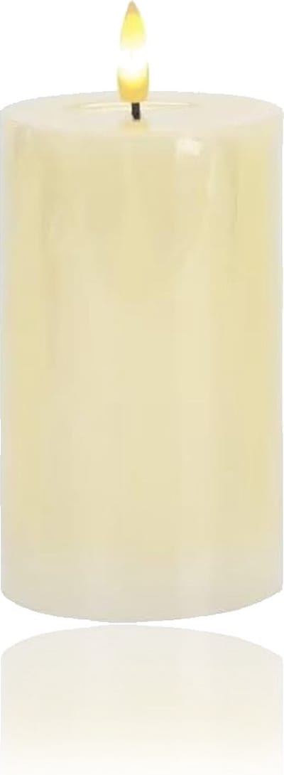 Led kaars - 15 cm- Echte Wax - Vlamloze veilige kaars - batterij - Brandveilig - Flameless candle - Kindveilig - Realistisch vaste vlam - Decoratie - Kerst - Tijdstimer - Realistisch