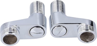 Verstelbare Swivel Arm Koppeling voor Wandmontage, Clawfoot Bad Douche Faucet Adapter met G1/2inch naar G3/4inch Draad, Messing en RVS voor Badkuip en Doucheinstallaties