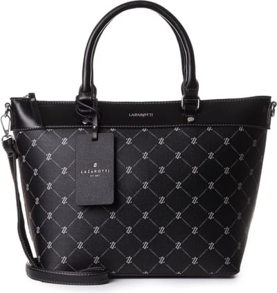 Lazarotti Handtas Schoudertas Palermo Handbag Black Zwart