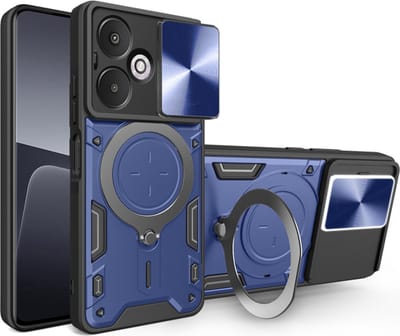 Hoesje geschikt voor Xiaomi Redmi 13C 5G - Techsuit CamGuard Pro Back Cover - Blauw