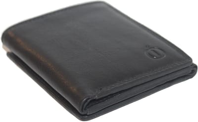 Oi zwarte leren creditcardhouder dubbel / leren pasjesmapje dubbelzijdig / pasjeshouder voor veel pasjes / RFID SAFE / zwart leer / 226