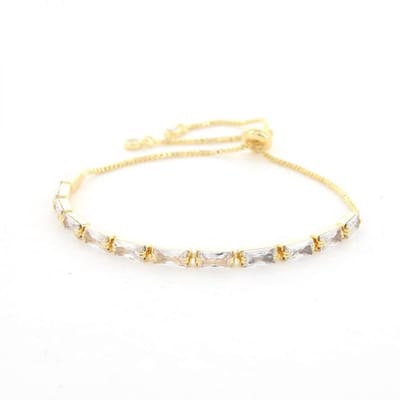 Kalli Armband (sieraad) Langwerpige Stenen Goud One Size
