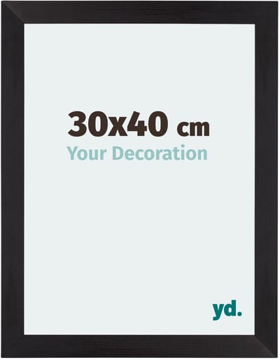 Your Decoration - Puzzellijst 30x40 cm - Zwart Houtnerf - Puzzellijst 500-1000 stukjes - MDF Fotolijst - Mura