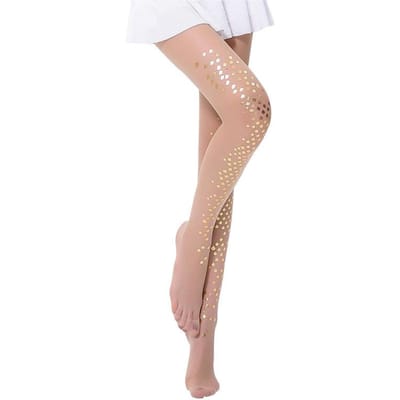 Sexy Dames Panty Net Strak Nylon Visnet Mesh Dames Kousen Persoonlijkheid Dun Zeemeermin Bikini Haakvrij Zijde Zilveren Kousen One Size beige
