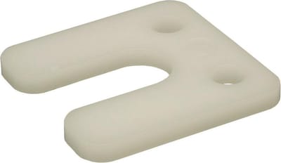 GB Wig stelplaten met sleuf GB-34746   6 mm (192x)transp.