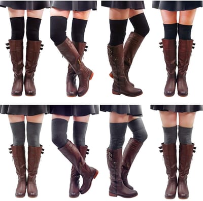 Shopcentral - Extra Lange Dij Hoge Sokken - Katoenen Beenwarmers - Ademend en Warm - Thigh Highs - Perfect voor Dames - Zacht Gevoel