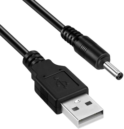 USB naar 5V DC Voedingskabel 3.5 x 1.35 mm voor Opladen van Elektrische Tandenborstels, Ventilatoren en LED Verlichting (1m)