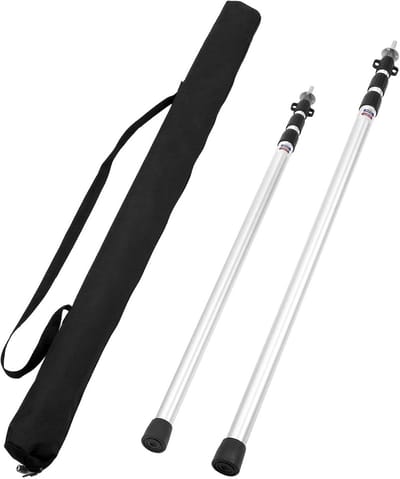 Telescopische tentstokken 95-230 cm - Aluminium luifelstokken voor tent en dekzeil