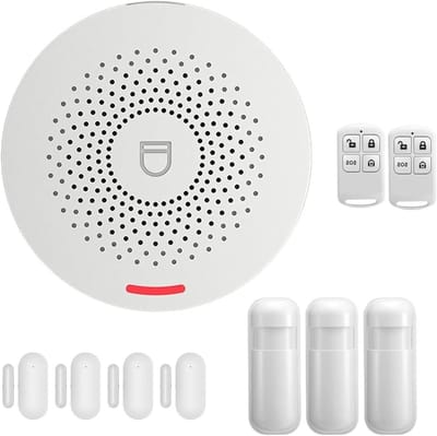 Smart Home Alarmsysteem - Inbraakalarm Draadloos - Huis Beveiligen - Tuya App Controle - 25 x 15 x 15 cm