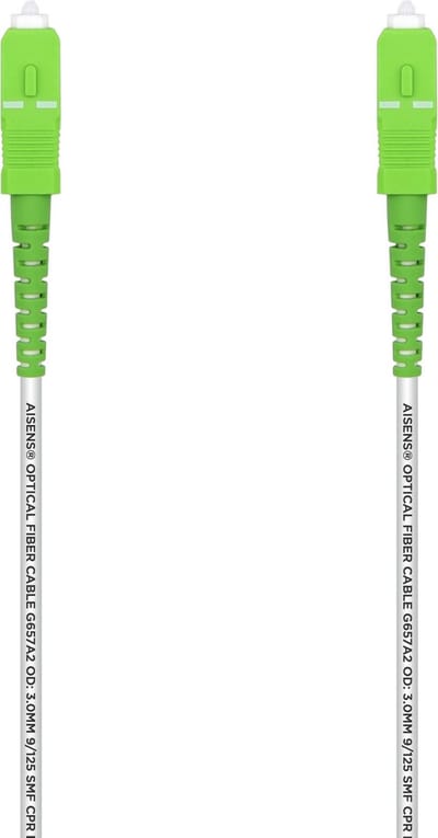 AISENS A152-0494 InfiniBand en Glasvezelkabel 2 m SC Wit