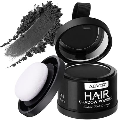 Uitgroei Poeder Zwart - Hair fiber - Spray - Verf - Haar - Lijn - Vezels