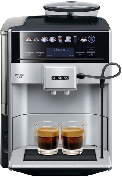 Siemens EQ6 Plus TE653311RW - Volautomatische espressomachine - Zilver