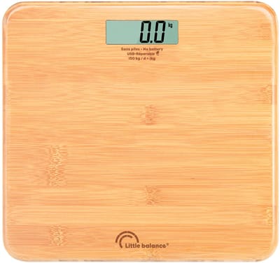 Personenweegschaal - LITTLE BALANCE - 8745 - USB-repareerbaar - 150 kg / 100 g - My Bamboo