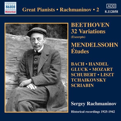 Sergei Rachmaninov - Beethoven | Mendelssohn | Bach | Handel | Solo Piano Recordings 2 (CD)