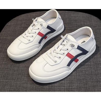 Leren Kleine Witte Schoenen Damesschoenen Zomer Dunne Ademende Casual Enkele Schoenen Nieuwe Lichtgewicht Zachtzool Dexun Boardschoenen 40 gray