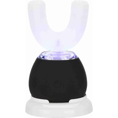 Smart U shape Toothbrush Brightening Ultrasonic Electric Toothbrush for Child Adult(White )