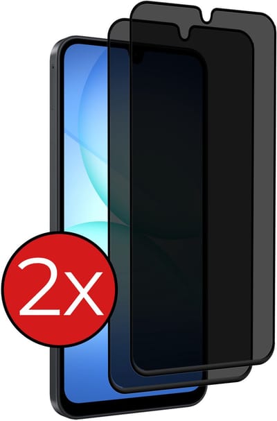 Screenprotector - 2 Stuks - Geschikt voor Samsung Galaxy A17/A18 - Privacy Filter - Beschermglas - Gehard Glas - Tempered Glass - Screen Protector