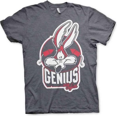 Looney Tunes Heren Tshirt -S- Wile E. Coyote - Genius Grijs
