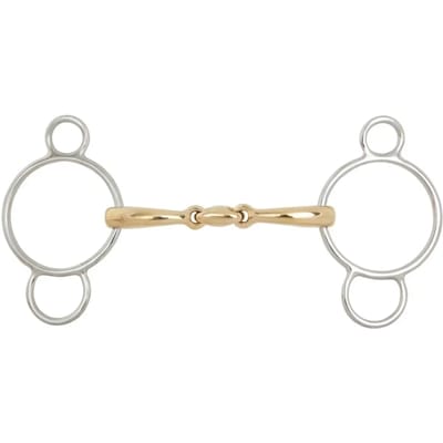 Pessoa bit voor dubbelgebroken paarden BR Equitation Soft Contact