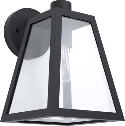 EGLO Mirandola Wandlamp Buiten - E27 - 27 cm - Zwart