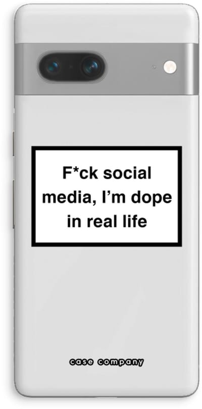 Case Company® - Hoesje geschikt voor Google Pixel 7 hoesje - I'm dope - Soft Cover Telefoonhoesje - Bescherming aan alle Kanten en Schermrand
