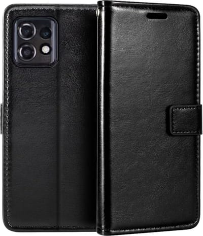 Portemonnee Book Case Hoesje Geschikt voor: Motorola Moto Edge 40 Pro - Zwart