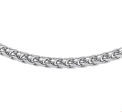 Stalen Collier vossestaart 4 6504973 45 cm