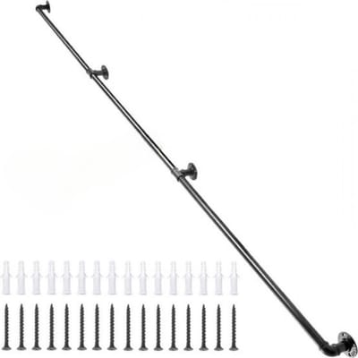 Lange trapleuning - Balustrade - Houders - Leuningen voor Trappen - Staal - Met trapleuninghouders - 240CM