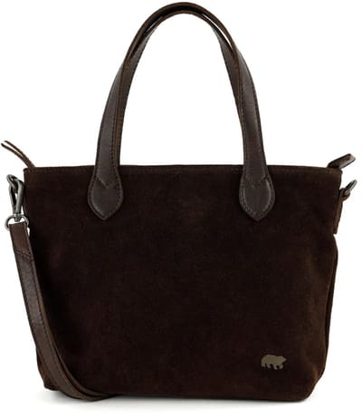 Bear Design Wietske Suede Leren Handtas - Bruin