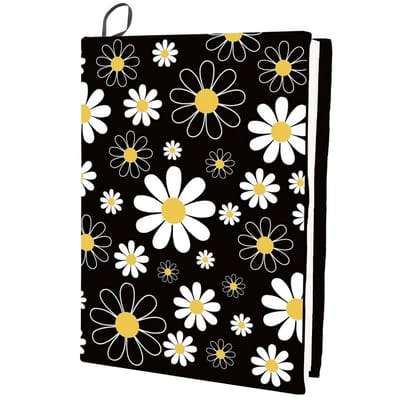 Allecto - Daisy Stretchy Boekhoes - Wasbare en Herbruikbare Bescherming - Geschikt voor 9x11 inch Boeken - Duurzaam en Functioneel - Boekenbescherm..