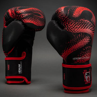 Venum Matupa Bokshandschoenen – Zwart/Rood/Zilver | Premium Bokshandschoenen voor Kickboksen, Muay Thai & Training - 10 OZ