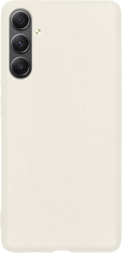 Hoes - Geschikt voor Samsung Galaxy A34 - Sterk & Shockproof - Hoesje Cover - Siliconen Case - Wit