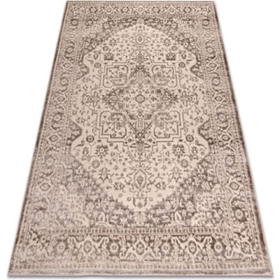 Kleden Rugsx Tapijt AURA J2818 beige - Lijst, ornament 80x150 cm