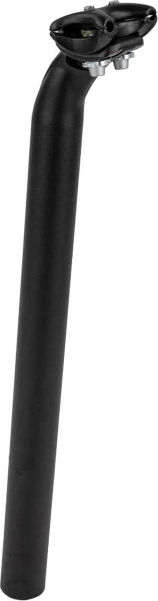 Merkloos zadelpen SP375 31.6 x 400mm met klem zwart