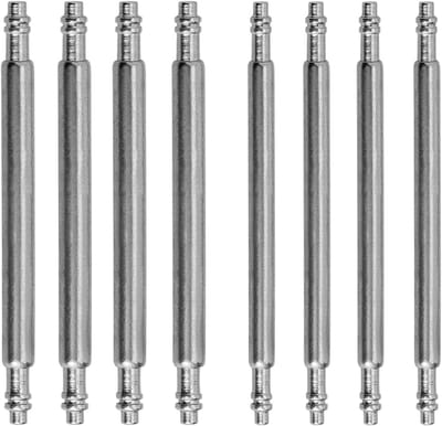 8-delige set veerbouten voor horlogebanden, roestvrijstalen horlogebanden, 1.5 mm en 1.8 mm diameter, 23 mm lengte, duurzaam en veelzijdig